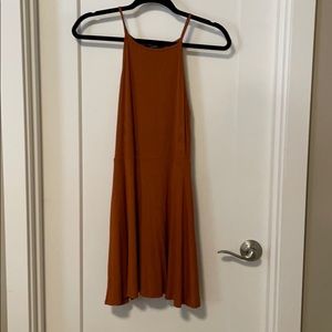 Orange halter dress